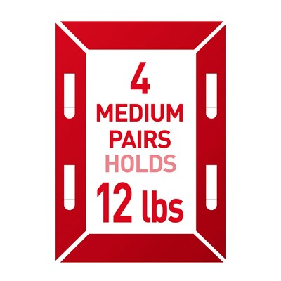 Command Medium Hanging Strips, 12 lb., White, 6/Pack (17204ES)