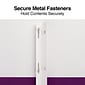 Staples Smooth 2-Pocket Paper Folder with Fasteners, Purple, 25/Box (50776/27544-CC)