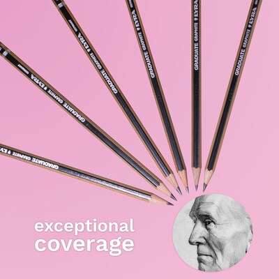 Lyra Graduate Graphite Pencil, Artist Set, 6 Pencils/Set, 3 Sets/Bundle (LYXL1171061-3)