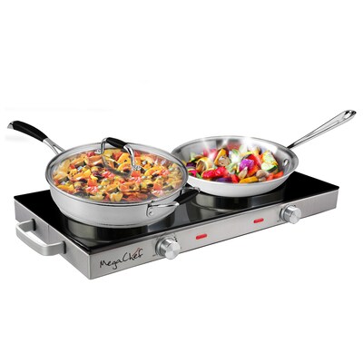 MegaChef Portable Electric 2 Burner Cooktop (937111970M)