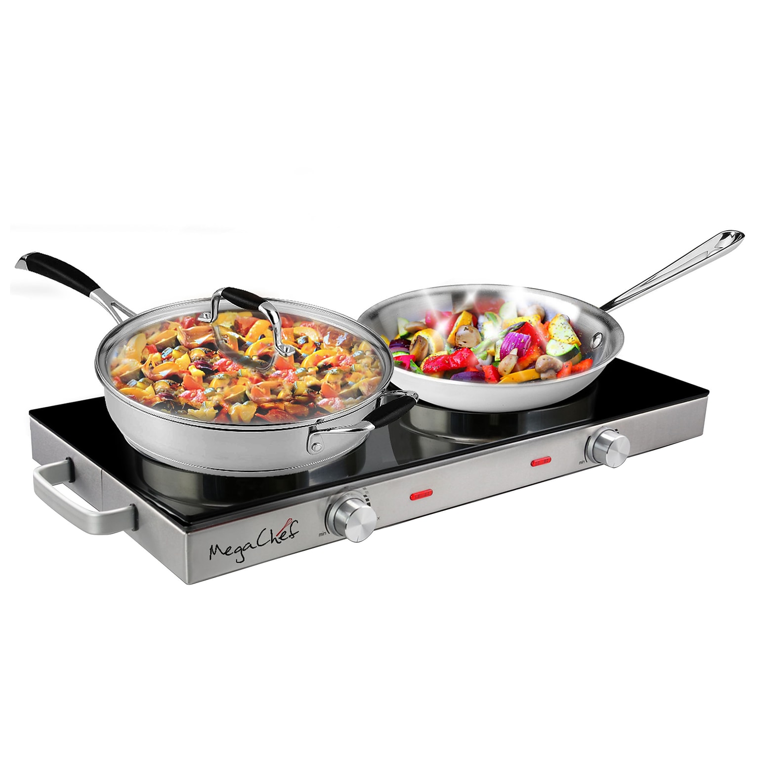 MegaChef Portable Electric 2 Burner Cooktop (937111970M)