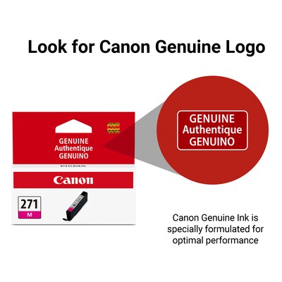 Canon 271 Magenta Standard Yield Ink Cartridge (0392C001)