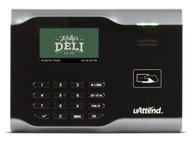 uAttend Proximity Terminal Time Clock System, Black (CB6000SC)