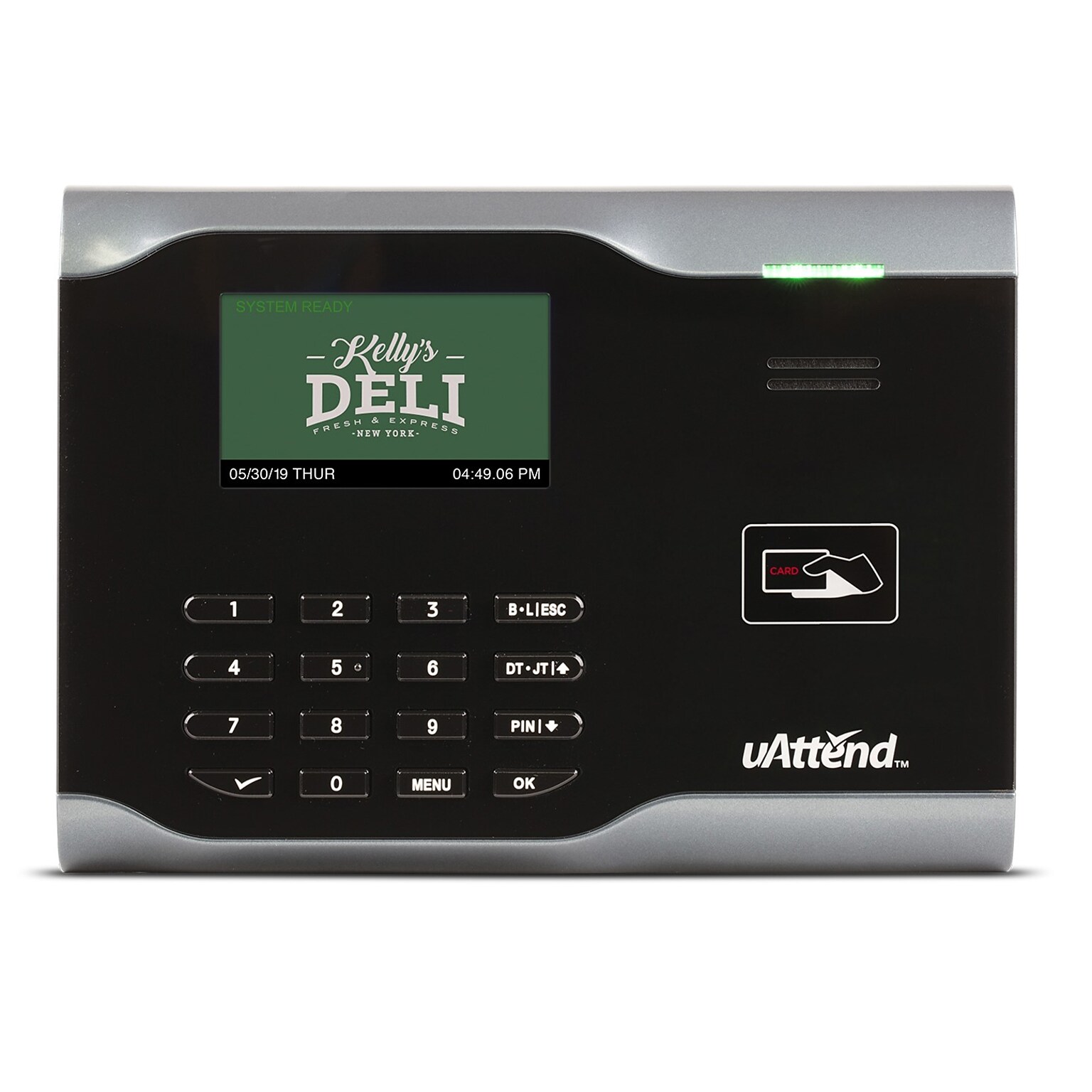uAttend Proximity Terminal Time Clock System, Black (CB6000SC)