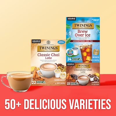 Twinings Chai Latte Black Tea, Keurig® K-Cup® Pods, 22/Box (TNA78919)