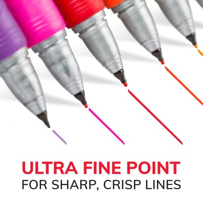 BIC Intensity Permanent Markers, Ultra Fine Tip, Blue, 12/Pack (GPMU11BE)