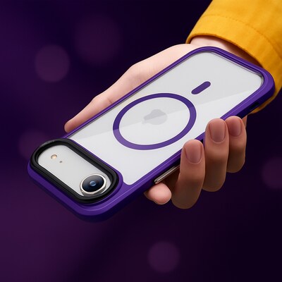 SaharaCase Raider Series MagSafe Compatible Phone Case for iPhone 17 Air, Shock Absorbing, Purple Orchid (CP00954)
