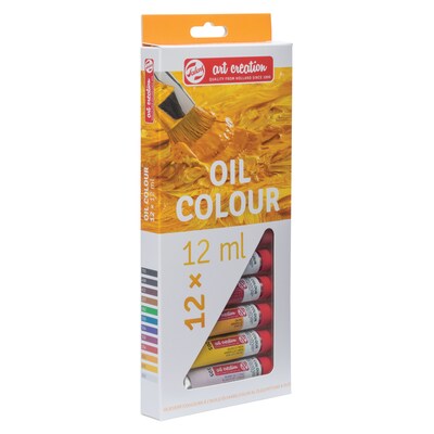Talens Art Creation Oil Paint, Assorted Colors, 12mL, 12/Set, 2 Sets/Bundle (TLN9020112M-2)