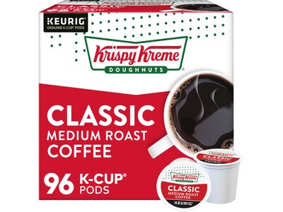 Krispy Kreme Classic Coffee Keurig® K-Cup® Pods, Medium Roast, 96/Carton (06110CT)