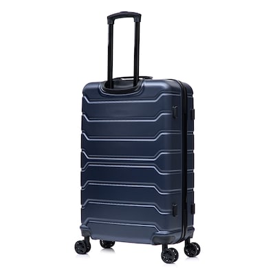 InUSA Trend 4-Piece Hardside Spinner Luggage Set, TSA Checkpoint Friendly, Blue (IUTRESMLXL-BLU)