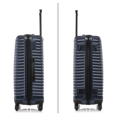 DUKAP Adly 20" Hardside Suitcase, 4-Wheeled Spinner, TSA Checkpoint Friendly, Navy Blue (DKADL00S-BLU)