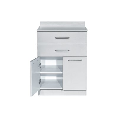Viva Comfort 36"H x 24"W Exam Room Medical Cabine, 2-Drawers, Gray (ADIME902-24-GRY)