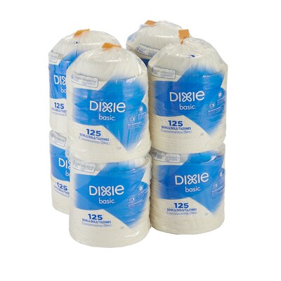 Dixie Basic Light-Weight Paper Bowl by GP PRO, 12 oz., White, 1000/Carton (DBB12W)