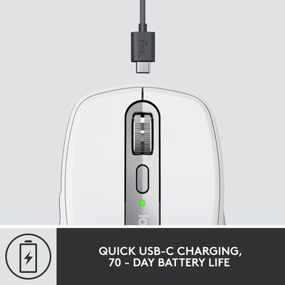 Logitech MX Anywhere 3 Compact Performance Mouse for Business, Pale Gray (910-006215)