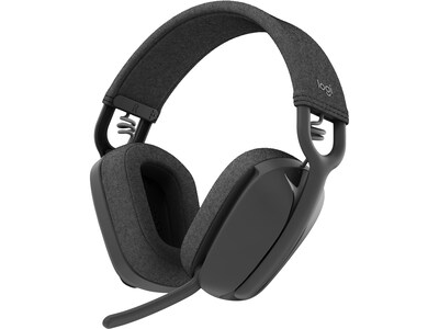 Logitech Zone Vibe 100 Wireless Noise Canceling Bluetooth Headset, Graphite (981-001256)