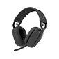 Logitech Zone Vibe 100 Wireless Noise Canceling Bluetooth Headphones, Graphite (981-001256)