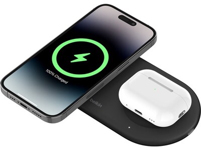 Belkin BoostCharge Pro Magnetic Wireless Charging Pad, 5 ft., Black (WIZ021TTBK)