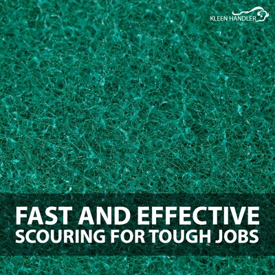 BISON LIFE Medium Duty Scouring Pad, Green, 480 Pads/Pack (BPKH-ES-SP-GR-40A)