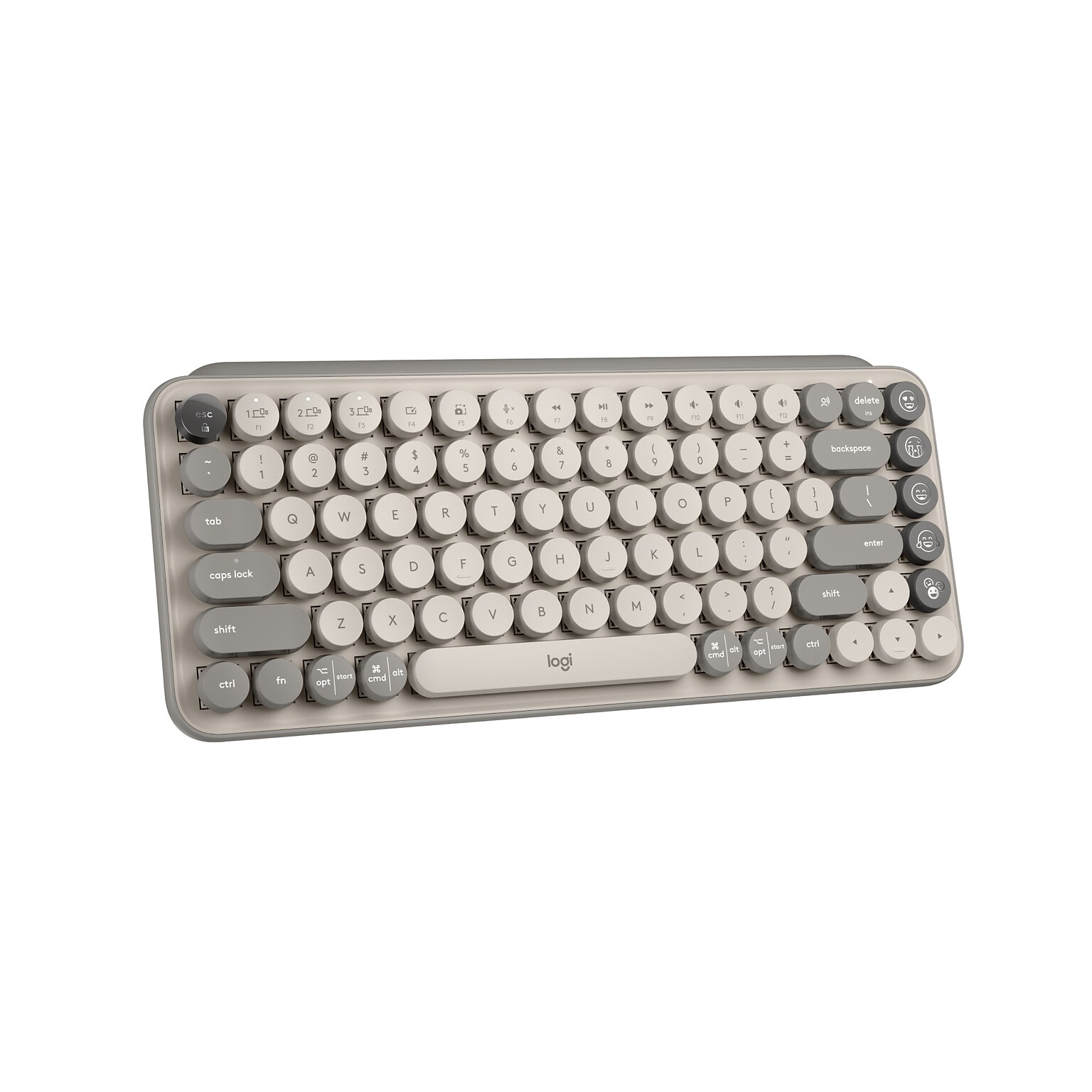 Logitech POP Keys Wireless Mechanical Keyboard, Mist (920-011232)