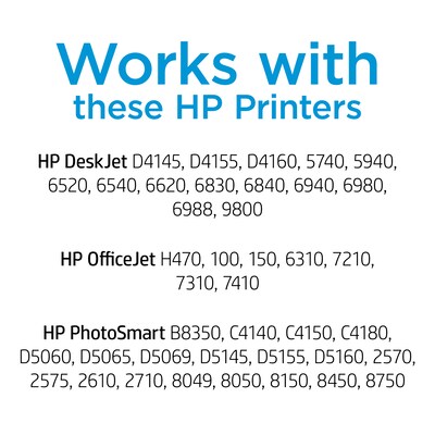 HP 98 Black Standard Yield Ink Cartridge, Print Up to 420 Pages (C9364WN#140)