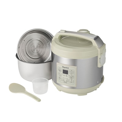 Starfrit SRFT024737001 14-Cup Electric Rice Cooker, Green & Gray (SRFT024737001)