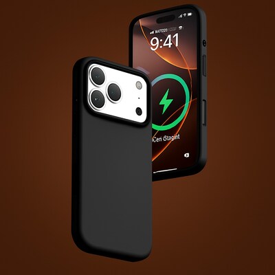 SaharaCase Venture Series MagSafe Compatible Phone Case for iPhone 17 Pro Max, Shock Absorbing, Scorpion Black (CP01001)