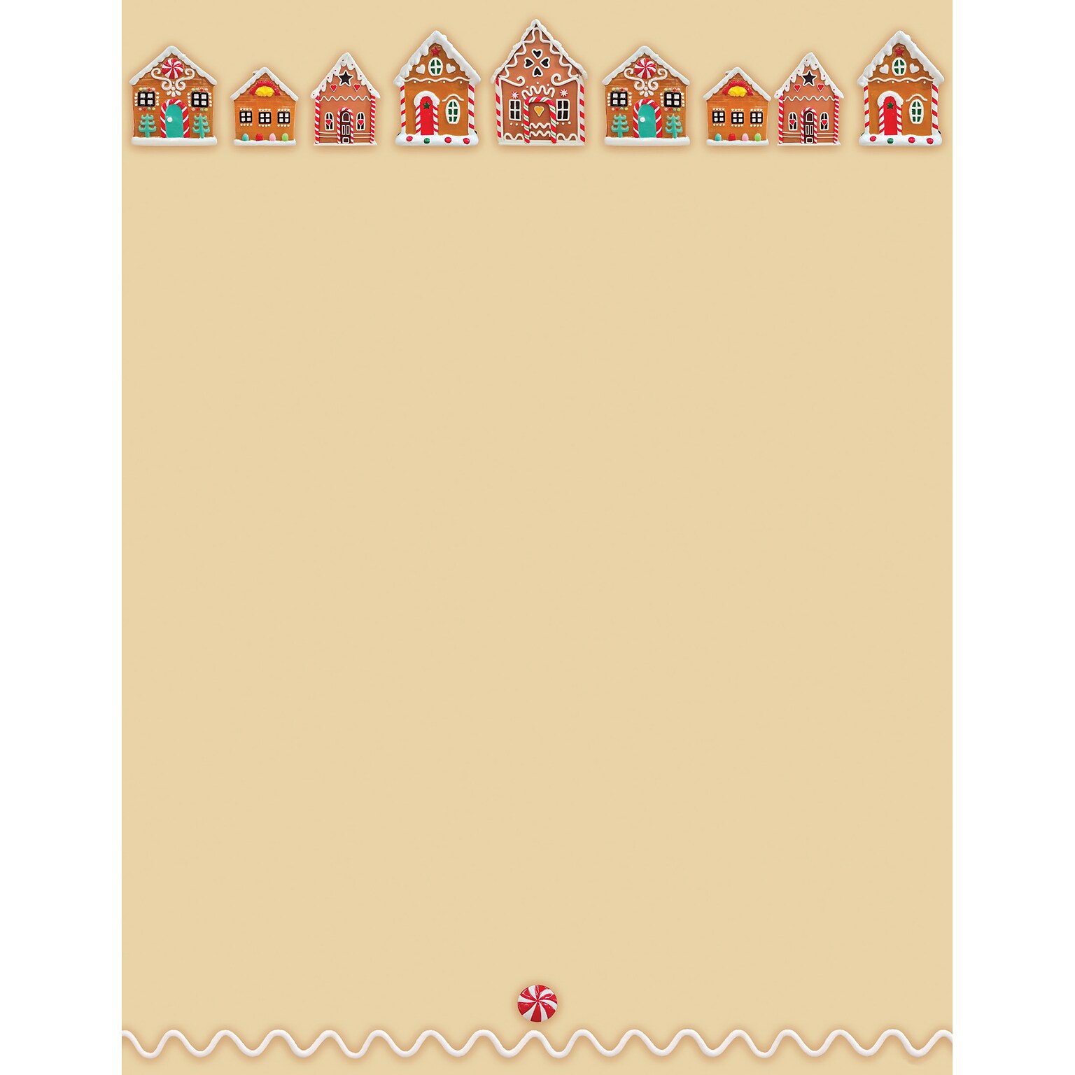 Great Papers! Holiday Stationery Letterhead Winter Wonderland Walkway, Multicolor, 50 sheets (2024033)
