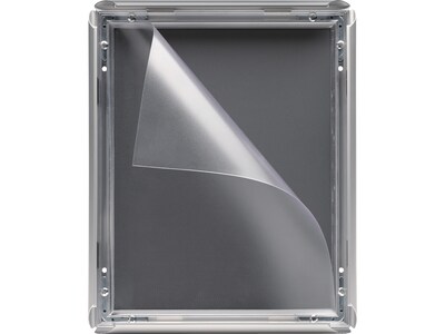 Excello Global Products Snap Frame Poster Holder, 8.5 x 11, Wall Mounted, Silver Aluminum (EGP-SF-8511-S)