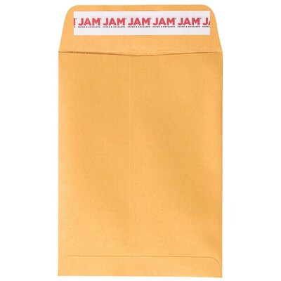 JAM PAPER Self Seal Catalog Envelopes, 5 1/2 x 7 1/2, Brown Kraft Manila, 100/Pack (400238465D)