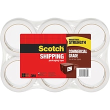 Scotch Heavy Duty Packing Tape, 1.88 x 54.6 yds., Clear, 6/Pack (3750-6)