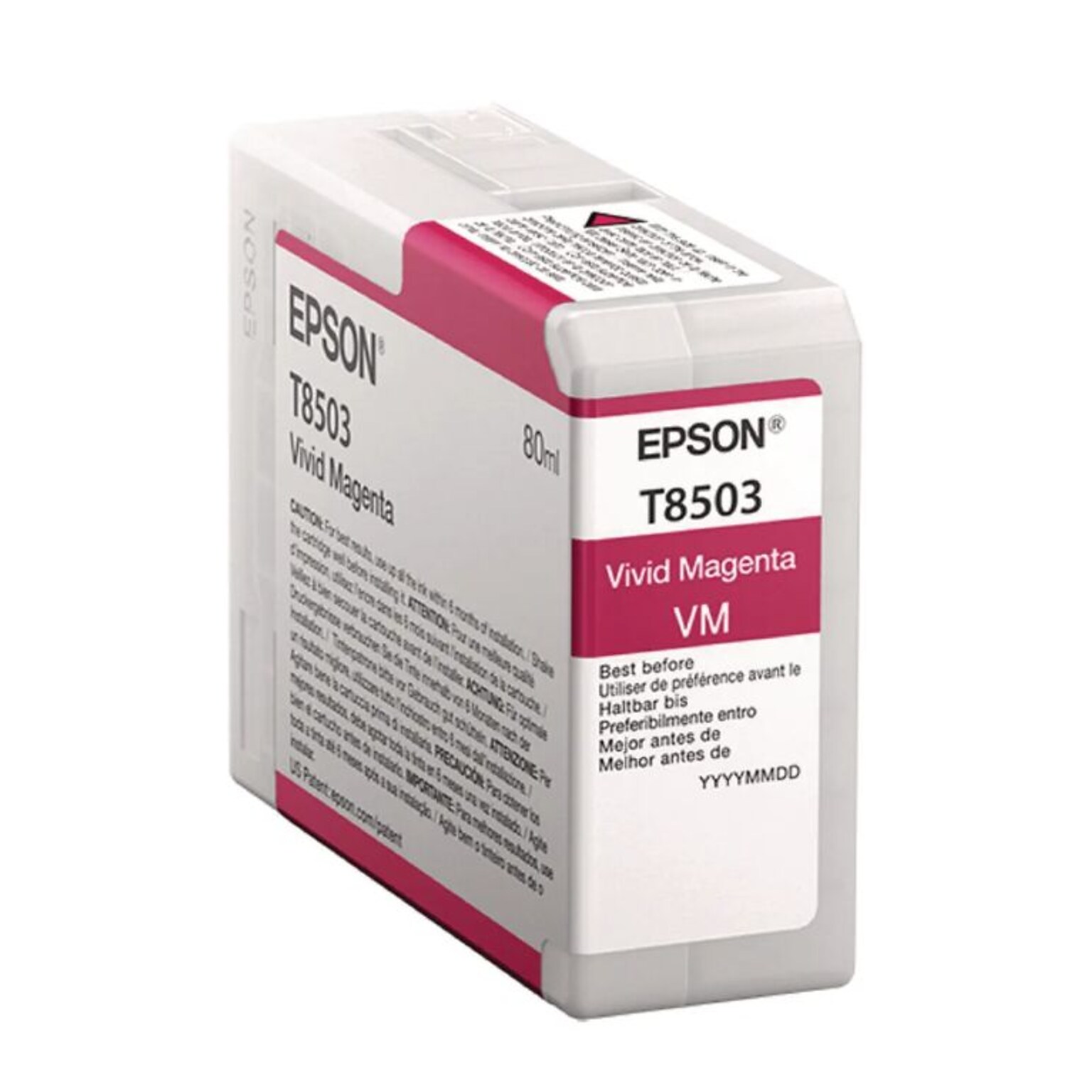 Epson T850 UltraChrome High-Yield Ink, Vivid Magenta (T85030N)