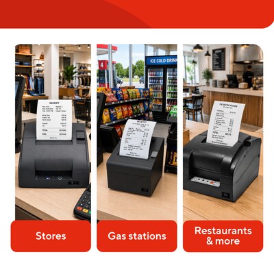 Staples Thermal Cash Register/POS Rolls, 3 1/8" x 230', BPA Free, 10/Pack (28386/452170)