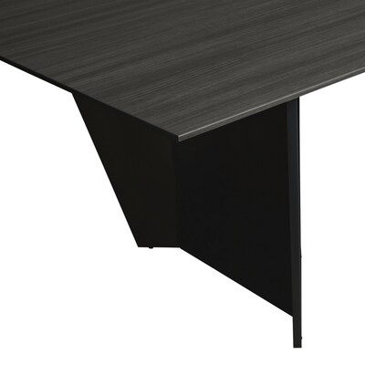 Regency Array 192"W x 48"D Conference Table with Grommet, Ash Grey/Black (ACT19248AGBK)