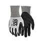 MCR Safety Cut Pro Hypermax Fiber/Bi-Polymer Work Gloves, Salt-and-Pepper/Black, S, Pair (92754BPS)