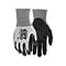 MCR Safety Cut Pro Hypermax Fiber/Bi-Polymer Work Gloves, Salt-and-Pepper/Black, L, Pair (92754BPL)