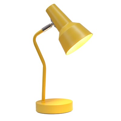 Simple Designs Sleek Essentials LED Desk Lamp, 15.2, Yellow (LD1078-YLW)
