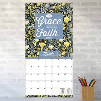 2027 TF Publishing Bible Verses 12" x 12" Monthly Wall Calendar, Multicolored (27-1145)