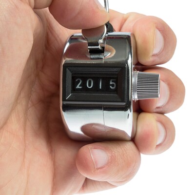 Cosco Crowd Control Tally Counter, Chrome (065118)