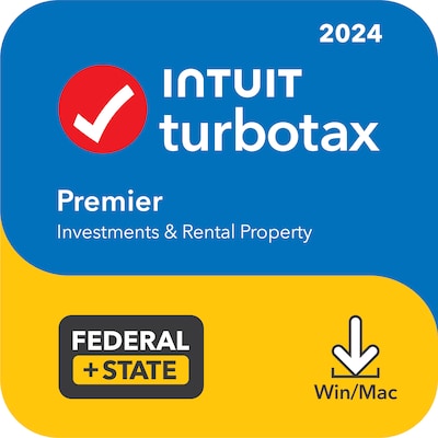 TurboTax Premier 2024 for 1 User, Windows/Mac, Download (5108996)