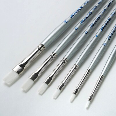 Silver Brush Silverwhite Bright Brush, 6/Pack (SLVSW1585)