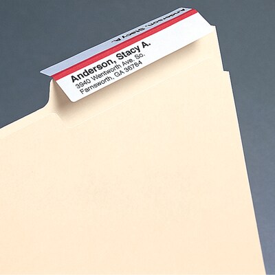 Smead Viewables Hanging File Folder Label Refill Pack, White, 160/Pack (64915)