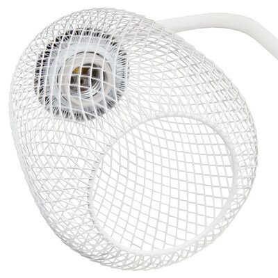 Elegant Designs LED Desk Lamp, 19", Matte White Metal (LD1060-WHT-LB)