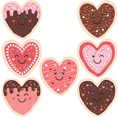 Teacher Created Resources Frosted Heart Cookies Accents, 30/Pack, 3 Packs/Bundle (TCR6951-3)