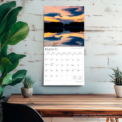 2026 BrownTrout Kansas Wild & Scenic 12" x 12" Monthly Wall Calendar (9798330704026)