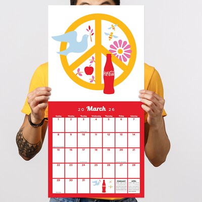 2026 TF Publishing Coca Cola 12" x 12" Monthly Wall Calendar (26-1105)
