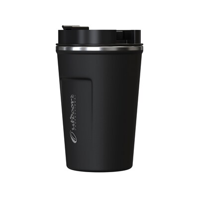 Outdoors Professional Stainless Steel Double-Walled Vacuum Insulated Coffee Cup, 12.8 oz., Black (OUTD9416)