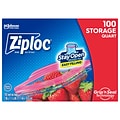 Ziploc Medium Storage Bags, 1 Qt., 100/Box (316962)