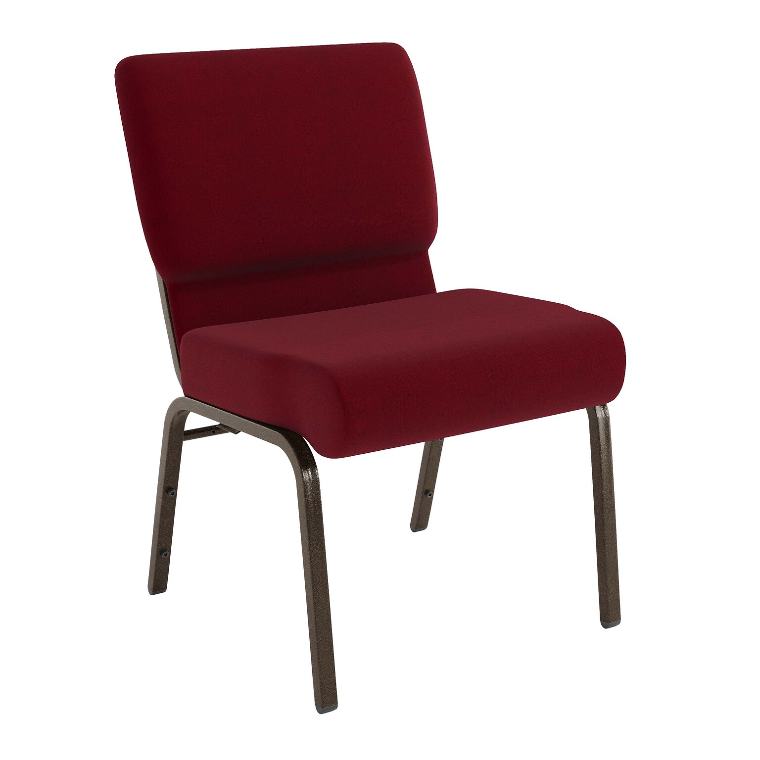 Flash Furniture HERCULES Series Fabric Church Stacking Chair, Burgundy/Gold Vein Frame (FCH2214GV369)