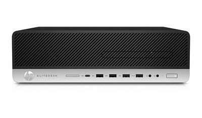 HP EliteDesk 800 G4 SFF Refurbished Desktop Computer, Intel Core i5-8500 3.0GHz, 16GB RAM, 256GB SSD, Windows 11 Pro