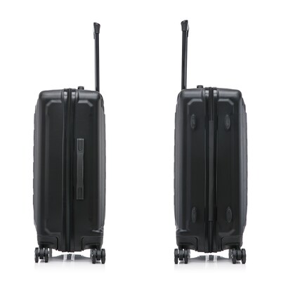 US Army FOX 24" Hardside Suitcase, 4-Wheeled Spinner, TSA Checkpoint Friendly, Black (USLFOX00M-BLK)